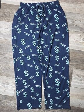 Sideline Apparel | NHL Seattle Kraken Breakthrough AOP SS Sleep Pants Sz Lg